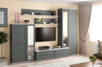 Гостиная Карина-12 с фасадом Серый Оникс