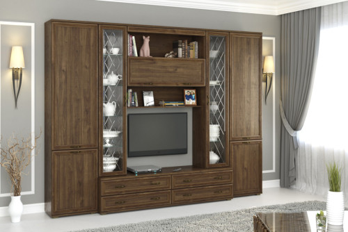 Гостиная Карина-19 После того, как вы сделаете заказ, мебель придет на московский склад в течении 10-12 рабочих дней