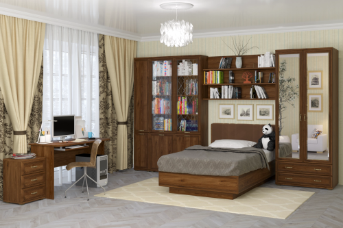 Детская Карина 4 После того, как вы сделаете заказ, мебель придет на московский склад в течении 10-12 рабочих дней