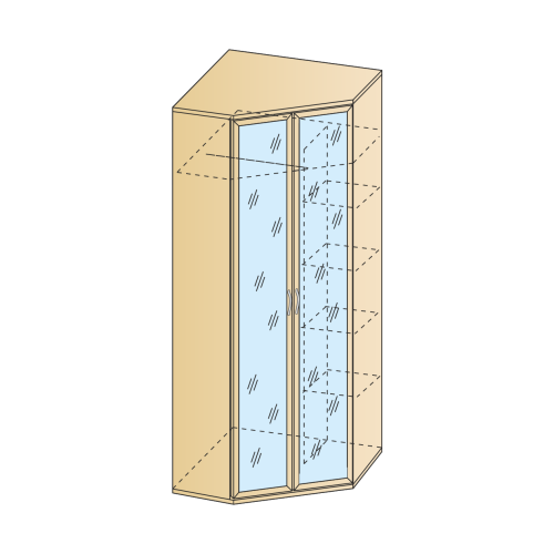 Шкаф ШК-1016 После того, как вы сделаете заказ, мебель придет на московский склад в течении 10-12 рабочих дней