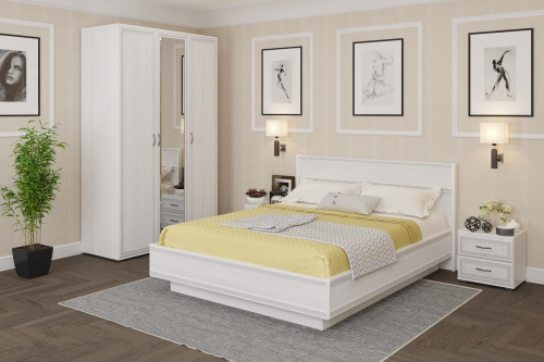 СК-1009 Готовый комплект для СПАЛЬНИ (кровать с подъемным механизмом) После того, как вы сделаете заказ, мебель придет на московский склад в течении 10-12 рабочих дней